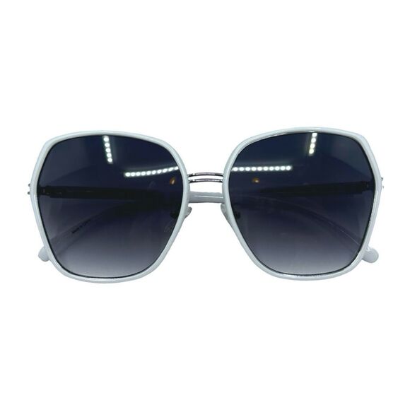 GUESS Oversized Square Sunglasses GF0407 21B - White - 59-17-145 - Unisex - Picture 4 of 8